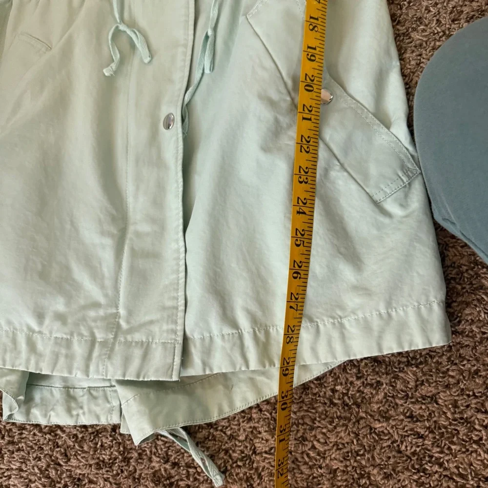 J Crew Women's Hooded Anorak Utility‎ Jacket, Drawstring Waist, Spring Coat - Picture 8 of 8